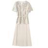 2025 New Fashion High-End Women's Camisole Lace Blouse and Mid-Length Dress Set