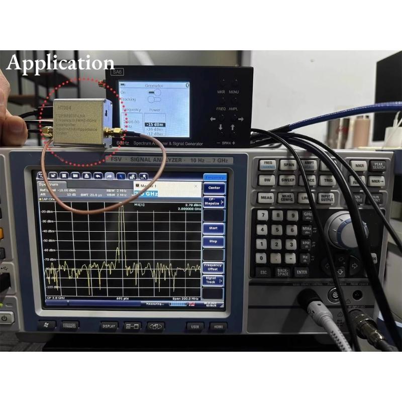 100K-6GHz Radio Frequency Widebands Amplifier 20dB High Gains Low Noise Amplifier DC5V 75mA Module