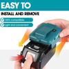 For Makita 14.4V/18V Lion Battery Dual USB converter Port with LED Light Spotlight Outdoor Flashlight for Makita Batteries