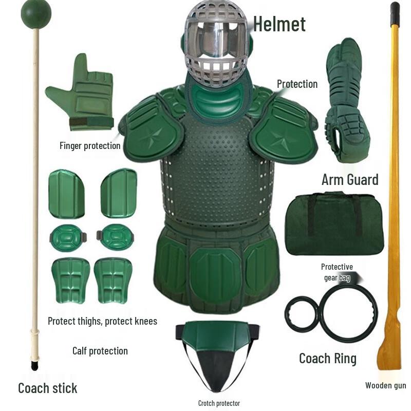 WEZHO 10-Piece Combat & Anti-Stab Training Protective Gear Set
