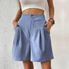 2026TK Summer Women's High-Waisted Loose Wide-Leg Shorts