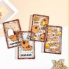 Cute Cartoon Capybara Photocard Holder Transparent with Lanyard Photo Protector Case Keychain Card Cover Photo Storage