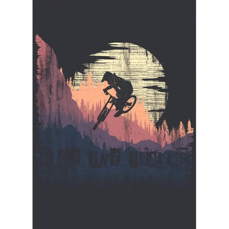 Vintage Mountain Bike Posters Print Canvas Painting Sport Fans Wall Art Picture For Living Room Home Decoration