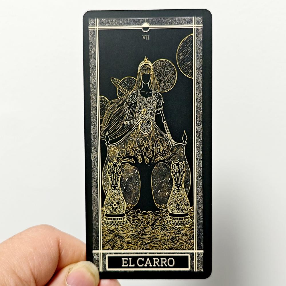 Kinner Tarot Deck A Cosmically Inspired Hand-drawn Complete 78 Card Traditional Tarot Deck In Spanish Espanol Language 11*5.3cm