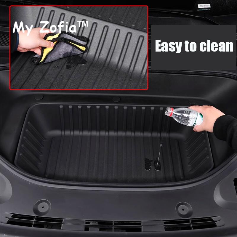 For Xpeng XiaoPeng G9 2023 2024 2025 Car Front Trunk Storage Mat Fit Modified TPE Trunk Lower Storage Mat Interior Accessories