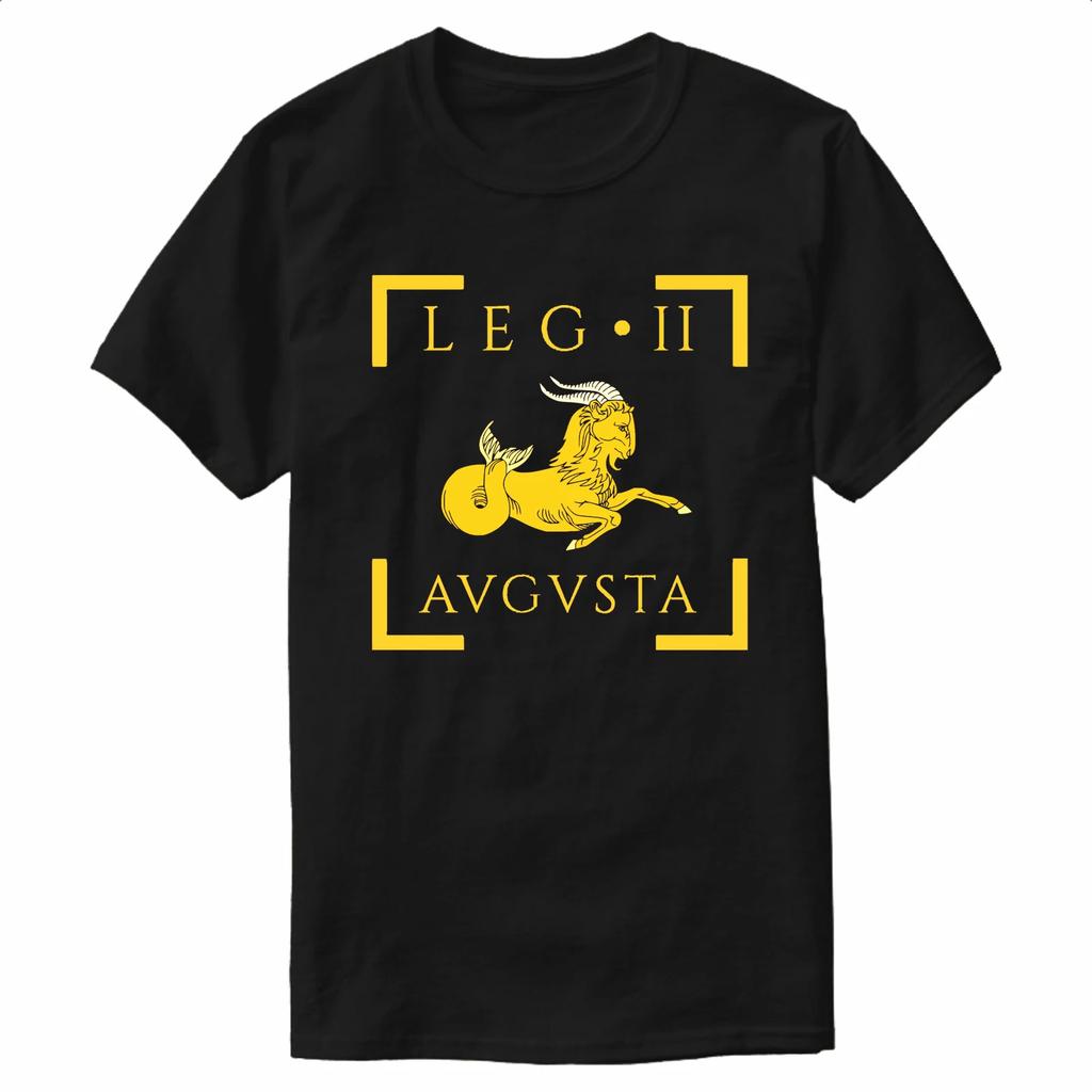 Legio II Augusta Vexillum Capricornus Emblem Roman Legion TShirt 100 Cotton ONeck Short Sleeve Casual Mens Tshirt Size S3XL