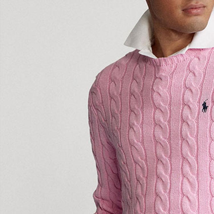 Polo Ralph Lauren cable-knit crew neck sweater MNPOSWE16820684-650