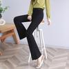Women's Spring and Summer Thin Section High-waisted Thin Slim Open Micro-legged Suit Pants