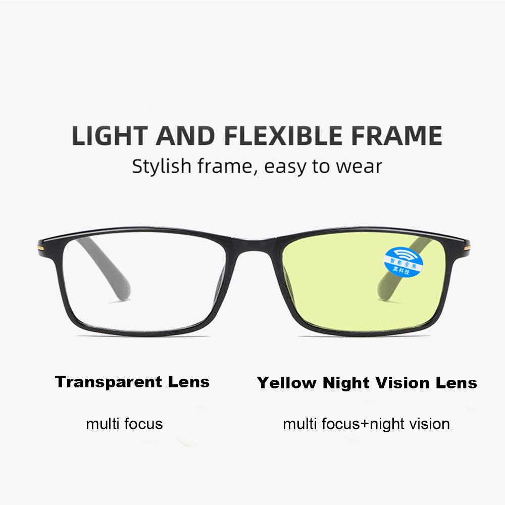 Anti-Blue Light Glasses Pc Smart Zoom Eyeglasses Reading Glasses Tr90 Adjustable Reading Glasses For Women Men Reading