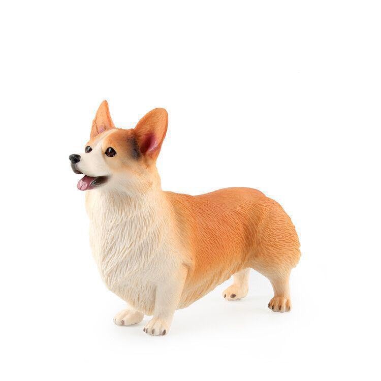 

Corgi Dog Standing Pose Figure Ornament Model Interior Collector Model [Nekogami-yama] коричневий
