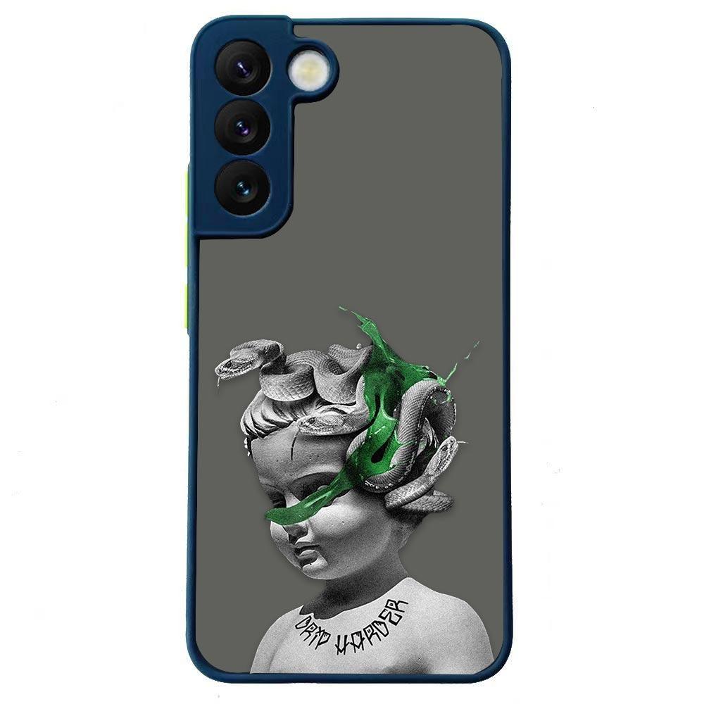 Vintage Classic Art Mona Lisa Shockproof Matte Phone Case For Samsung Galaxy S22 Ultra S21 S20 FE S10 S9 S8 S10E Plus 5G Cover