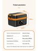 Self-Heating Insulated Wireless Lunch Box - Stainless Steel for Students & Office Workers