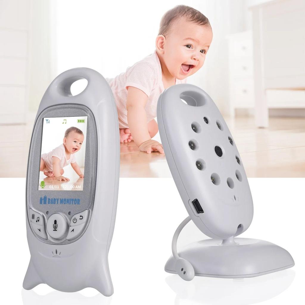 Wireless Video Color Baby Monitor with Camera Baby Nanny Security Camera Night Vision Temperature Monitoring VB601
