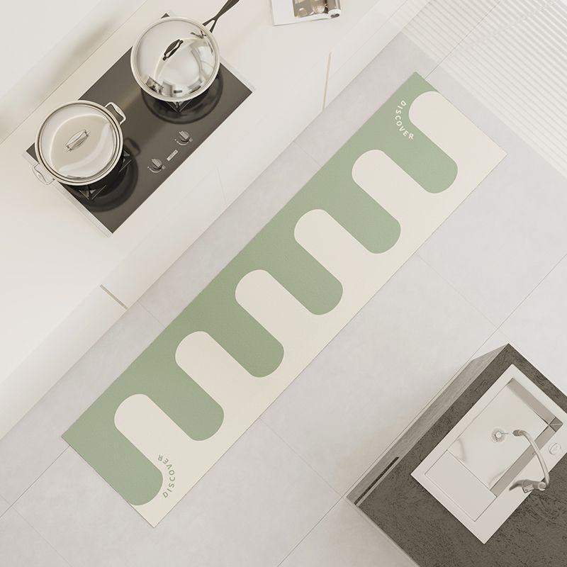Kitchen Waterproof Carpet Pvc Leather Floor Mat Anti-slip Oil-proof Long Foot Mats Creative Piano Key Rug Home Decoration Rugs