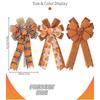 Handmade Polyester Ribbon Bowknot for Front Door Home Decoration Thanksgiving Hanging Accessories Party Supplies Top Sale