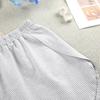 Summer Women's Stripe Pajamas Set Autumn Short Sleeve T-Shirt and Shorts Sleepwear 2 Piece Set for Women Home Casual Loose Round Neck Pajamas