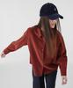 VOYONN Trendy Corduroy Shirt Brown 002