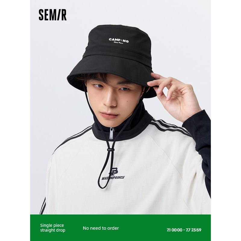 

Senma Bucket Hat Women s Summer New Arrival Outdoor Casual Male Letter Print Exquisite Embroider Practical Couple Hat Khakis 50673 All yards(All yards)