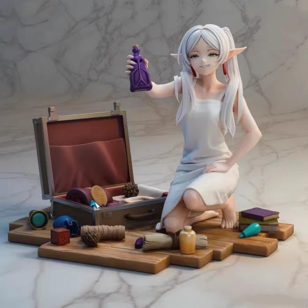 11cm Frieren: Beyond Journey's End Anime Figure Magic Potion Bottle Frieren Action Figure PVC Model Doll Toys Doll Collection