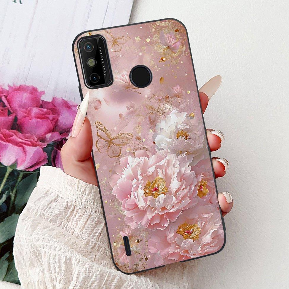 For Tecno Spark 6 Go KE5j KE5k Case For Tecno Spark Go 2020 KE5S Cover Silicone Cute Fashion Flowers Funny Painted Back Cover