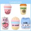 Lemon Milk Boba Cup Soft Plush Toy Pendant Perfect Gift