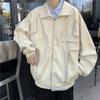 2023 Men's Trendy Leather Jacket - Autumn/Winter, Street Style, Korean-Inspired, Loose Fit, Hip-Hop Vibe