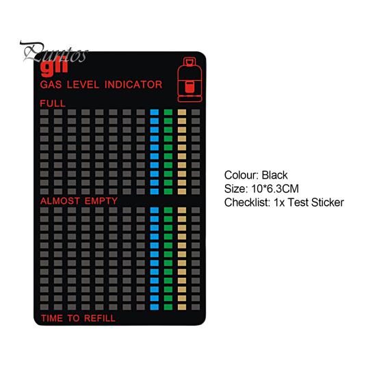 Gas Level Gauge Display Clearly Waterproof Plastic Fuel Gas Tank Magnetic Temperature Gauge Kitchen Supplies