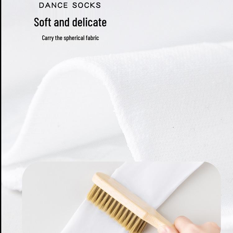 Girls' Anti-Snag, Non-Slip, High-Elasticity White Dance Stockings