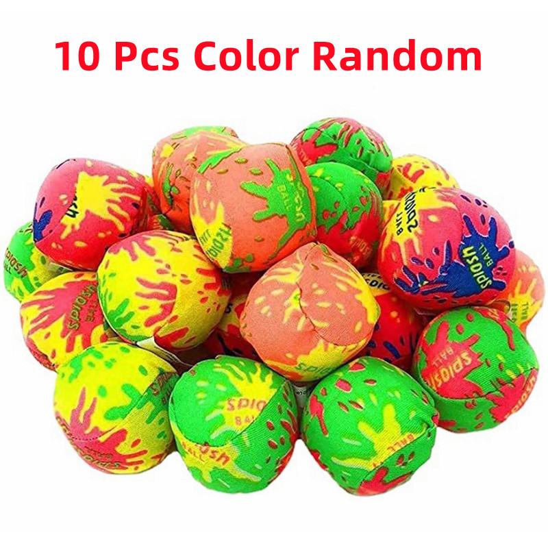 10-30pcs Reusable Children's Water Absorbing Cloth Balls - Summer Beach Swimming Pool Party Toys Fun Water Play Gifts For Kids