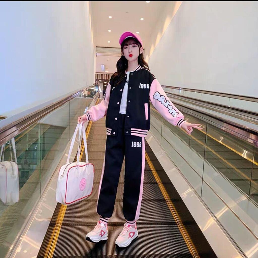 Girls' Spring/Autumn Fashion Suit: Trendy Blazer & Sportswear for Kids