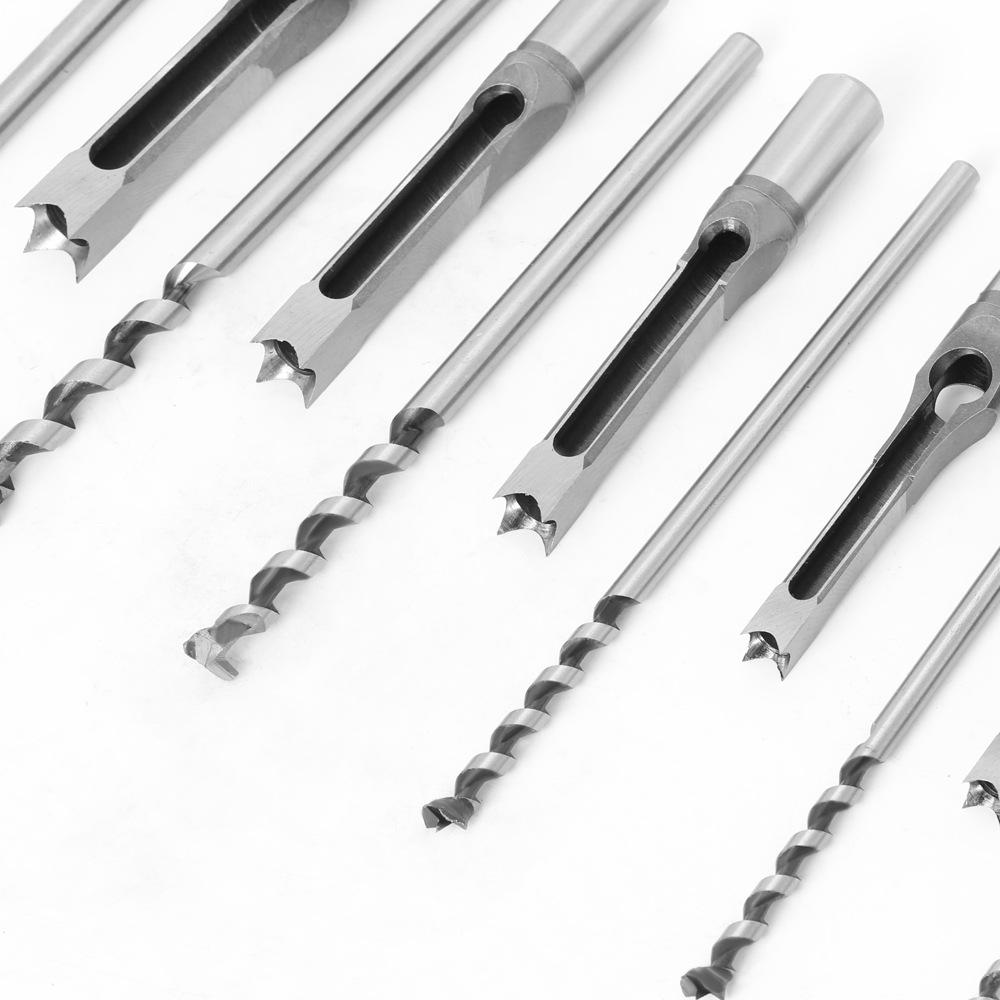 6.4/8/9.5/10/12.7/14/16mm HSS Square Hole Drill Bit Mortising Chisels Woodworking Tool