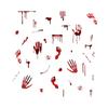Self-paste Ghost Wall Sticker Waterproof Bloody Hand Decal  Halloween