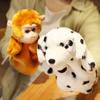 28m Cartoon Animal Plush Hand Puppet Kawaii Rabbit Cat Pig Tortoise Frog Owl Dog Monkey Plushie Interactive Story Prop Gift