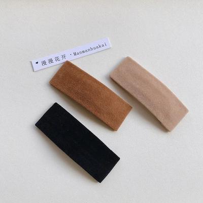 2pc  Retro Solid Velvet Hair Side Clips BB Hairpin for Women Girls Child  Headband Hair Accessories Headwear Ornament