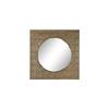 Miroir mural rond en métal - Home ESPRIT - 80x80 cm - Doré - Scintillant - Montage mural - Multicolore - Ronde