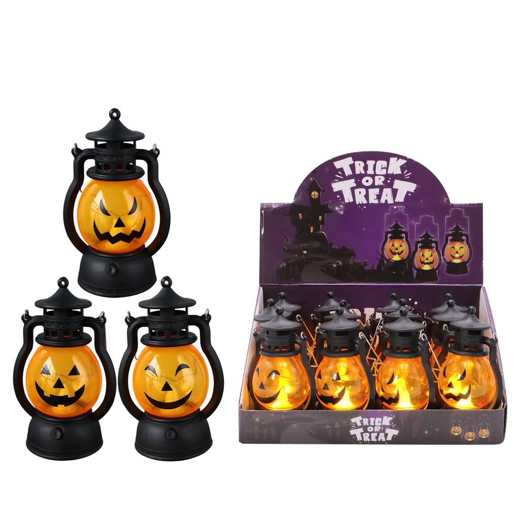 12 Pack Halloween Night Lights with and Pumpkin Designs for Indoor Decor