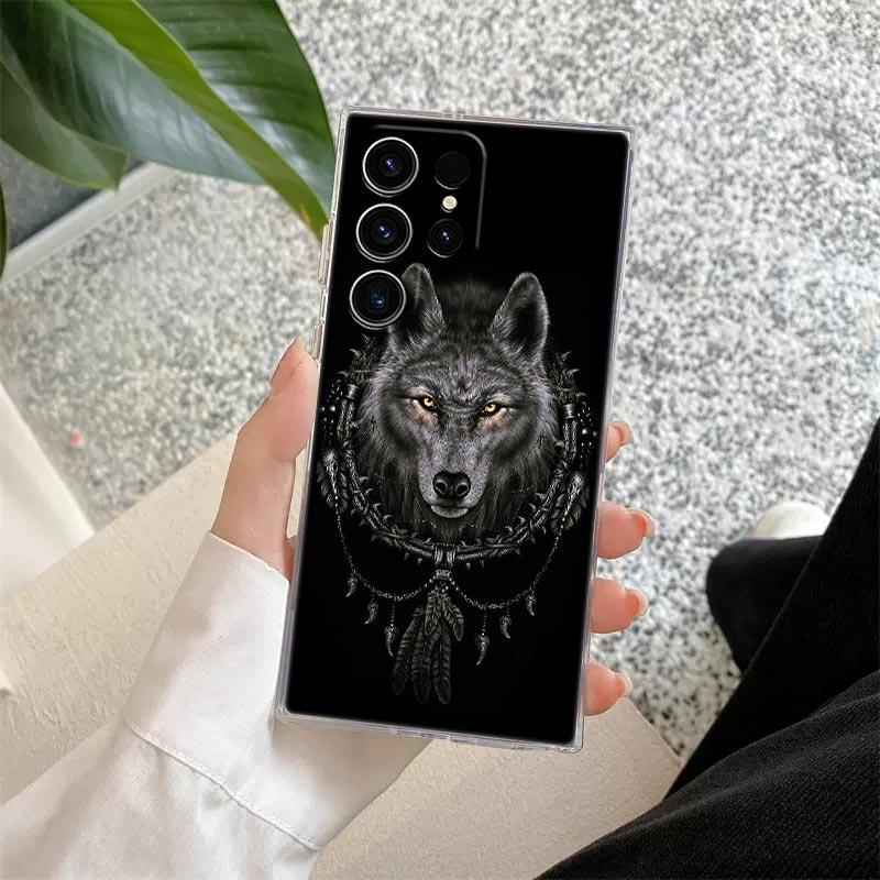 Adler Katze Löwe Tiger Tier Klare Hülle Für Samsung Galaxy S26 S25 S24 S23 Ultra S20 S21 FE S22 Plus S26 Ultra S25FE Handyhülle