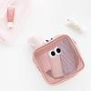Premium Cartoon Eyes Mesh Cosmetic Bag Transparent Window Design Portable Makeup Pouch for Women Girls Travel