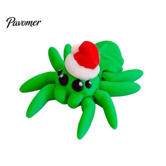 Collectible Spider Toys Halloween Figurine, 3D Printed Articulated Joint with Glow Spooky Home Decorations in Dark Eggs, Decor for Party, Sensory