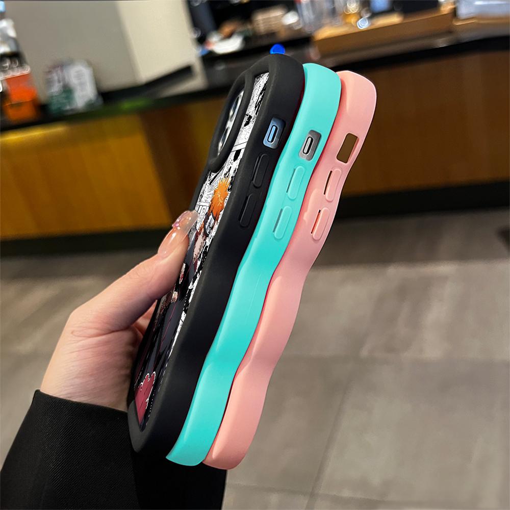 Popular Anime Pattern Phone Cover for iPhone 11 12 13 14 15 Pro Max 6 6S 7 8 Plus Xs Wave Edge Shockproof Protective Rubber Case