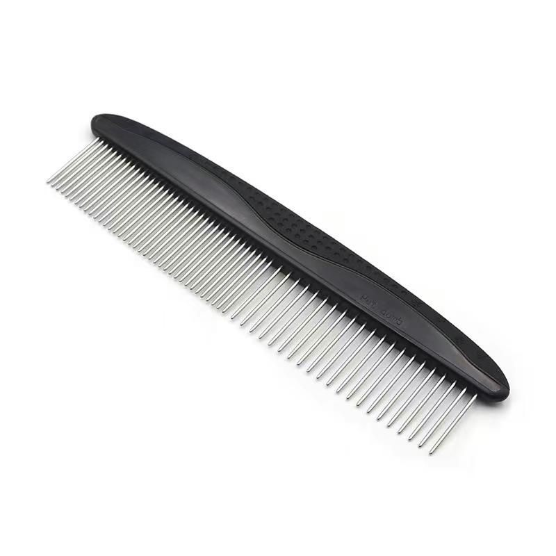 Pet Hair Removal Comb for Cats & Dogs - Comfortable Knot Detangler for Grooming Kittens & Puppies