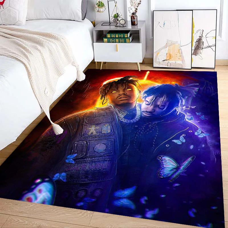Juice Wrld: Legacy Music Passion Carpet Printing Suitable for All Seasons Bathroom Mat Fashion Office Chair Cushion