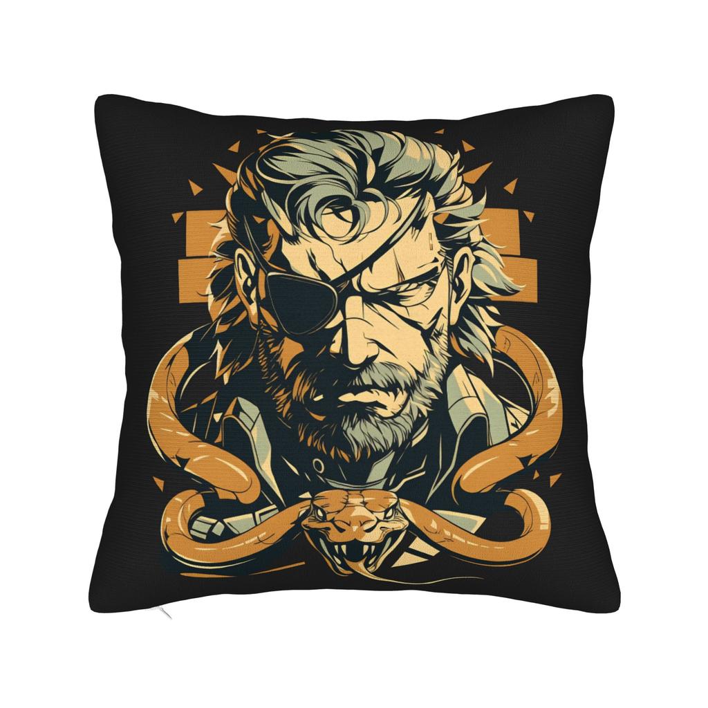 Pillow Case Fanart MGS Gaming Comfy Pillow Cover For Living Room Bed Chair Vintage Pillowcases