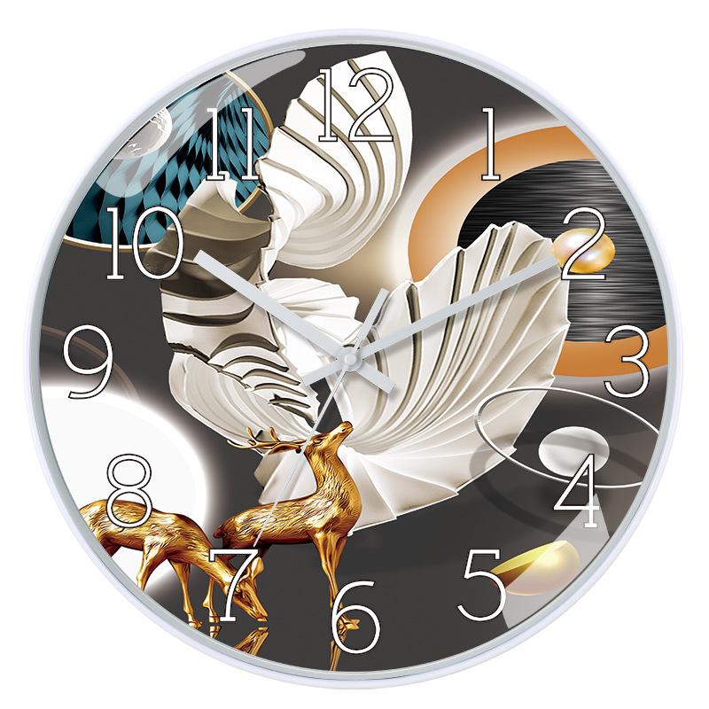 12 Zoll (30 cm) Wohnzimmer-Wanduhr im modernen minimalistischen Stil, kreative Quarzuhr