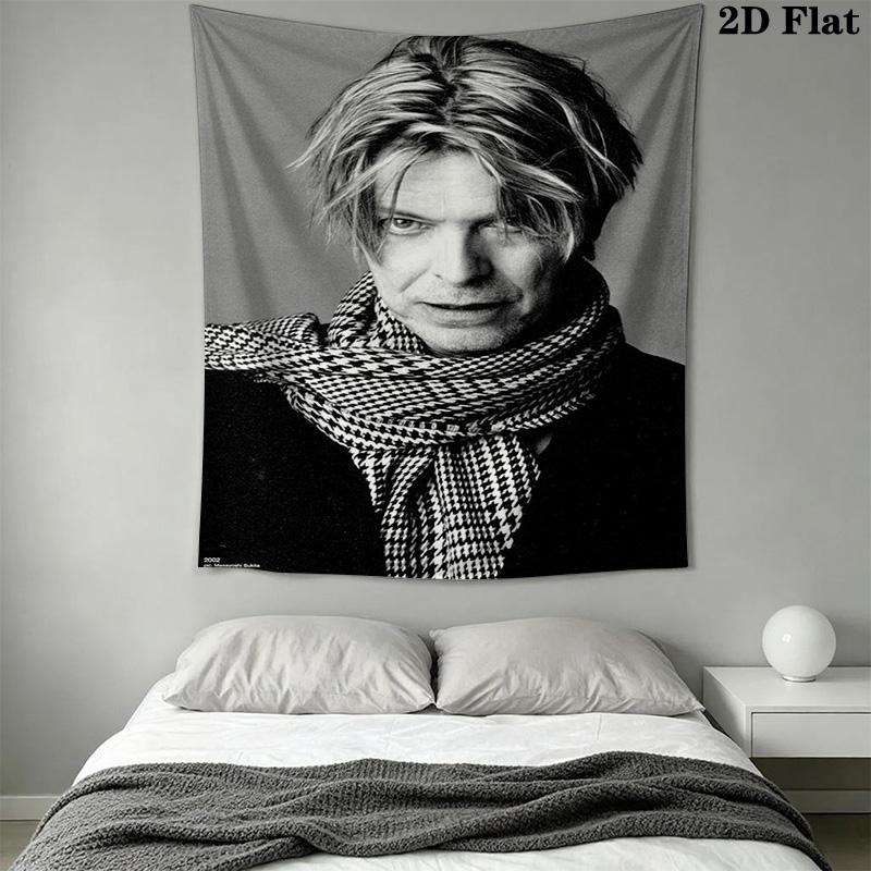 David Bowie Wall Tapestry Art Tapestry Background Cloth Fashion Print Background Cloth Wall Decoration Atmospheric Background Cloth