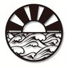 Sunrise Metal Sign Sun & Waves Wall Art Stylish Beach Room Decor Elegant Wall Art & Decoration Perfect for Coastal Themes