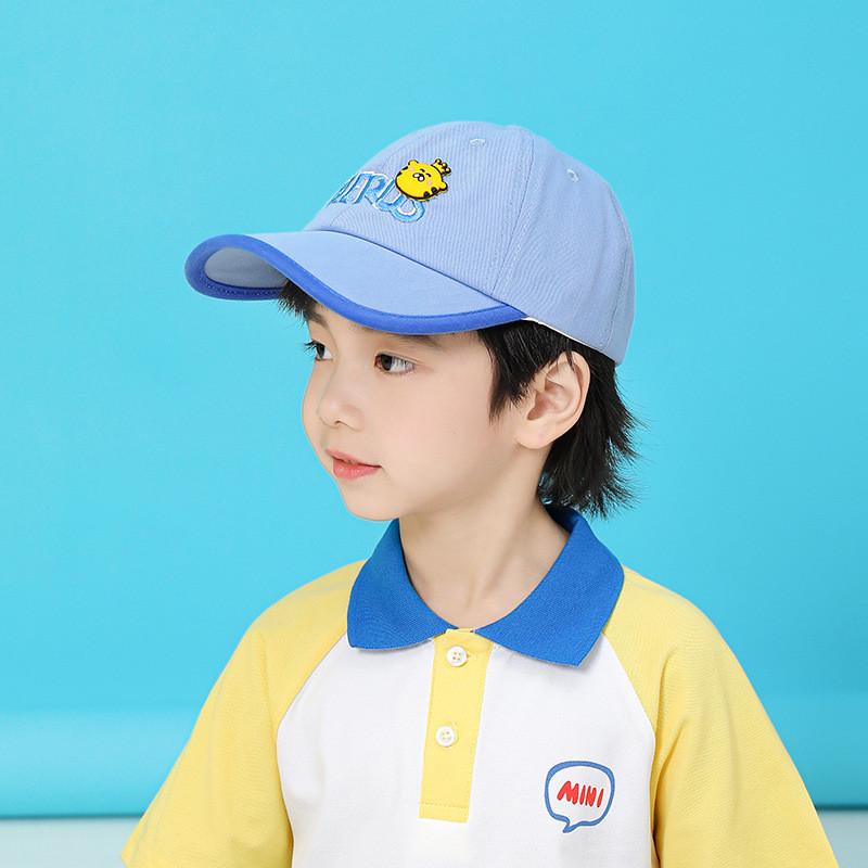 Cotton Kids Baseball Cap With Sun Protection For Summer Outdoor Play синий
