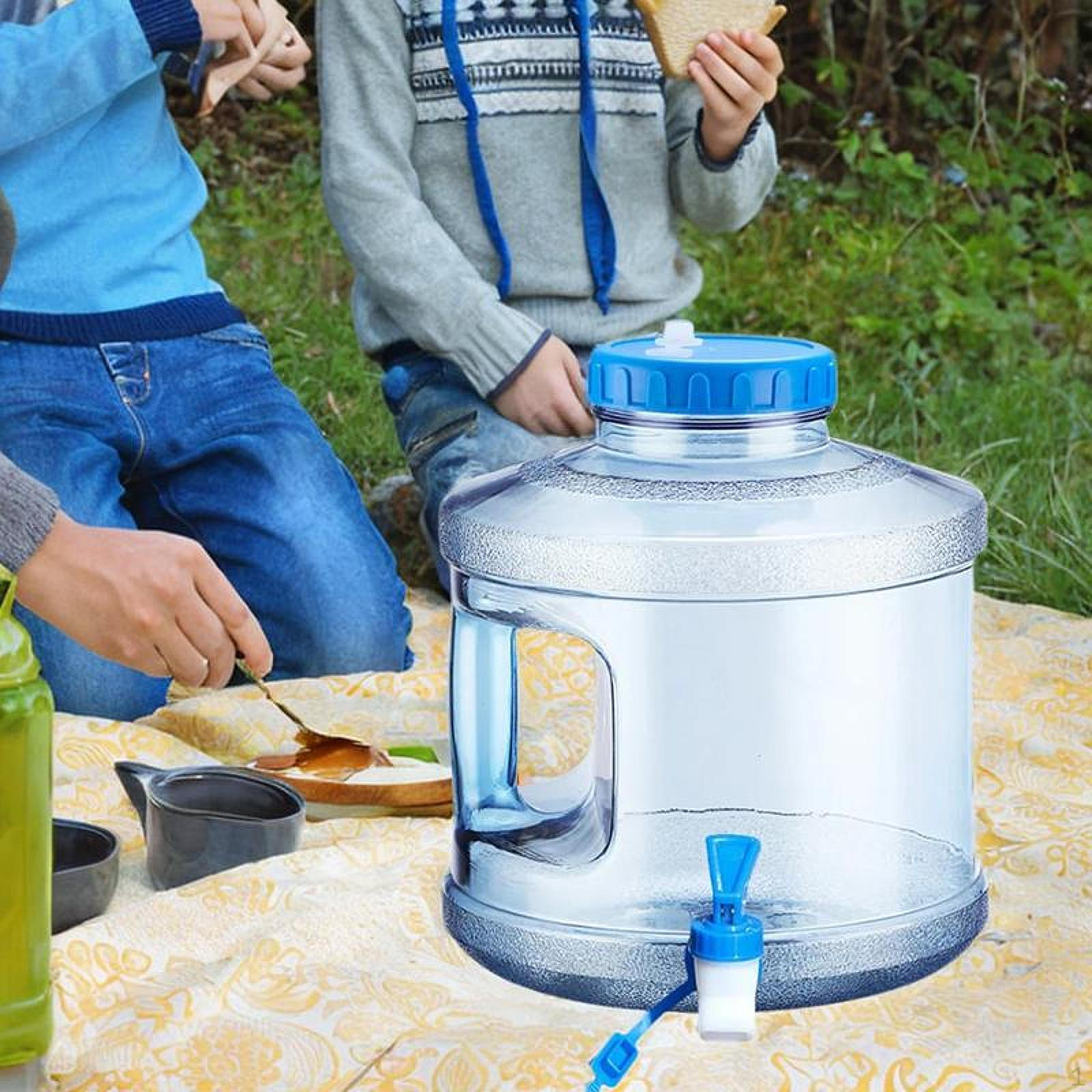 

Кемпинговый контейнер для воды, аварийное хранение с краном, портативный питьевой кувшин для синий