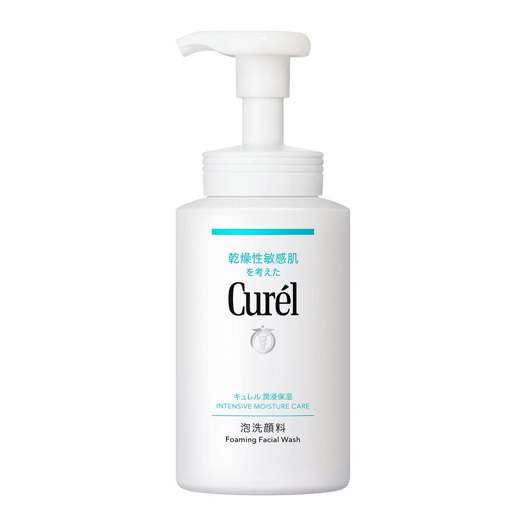 Curel Moisturizing Foaming Facial Cleanser, Large Bottle, 300ml