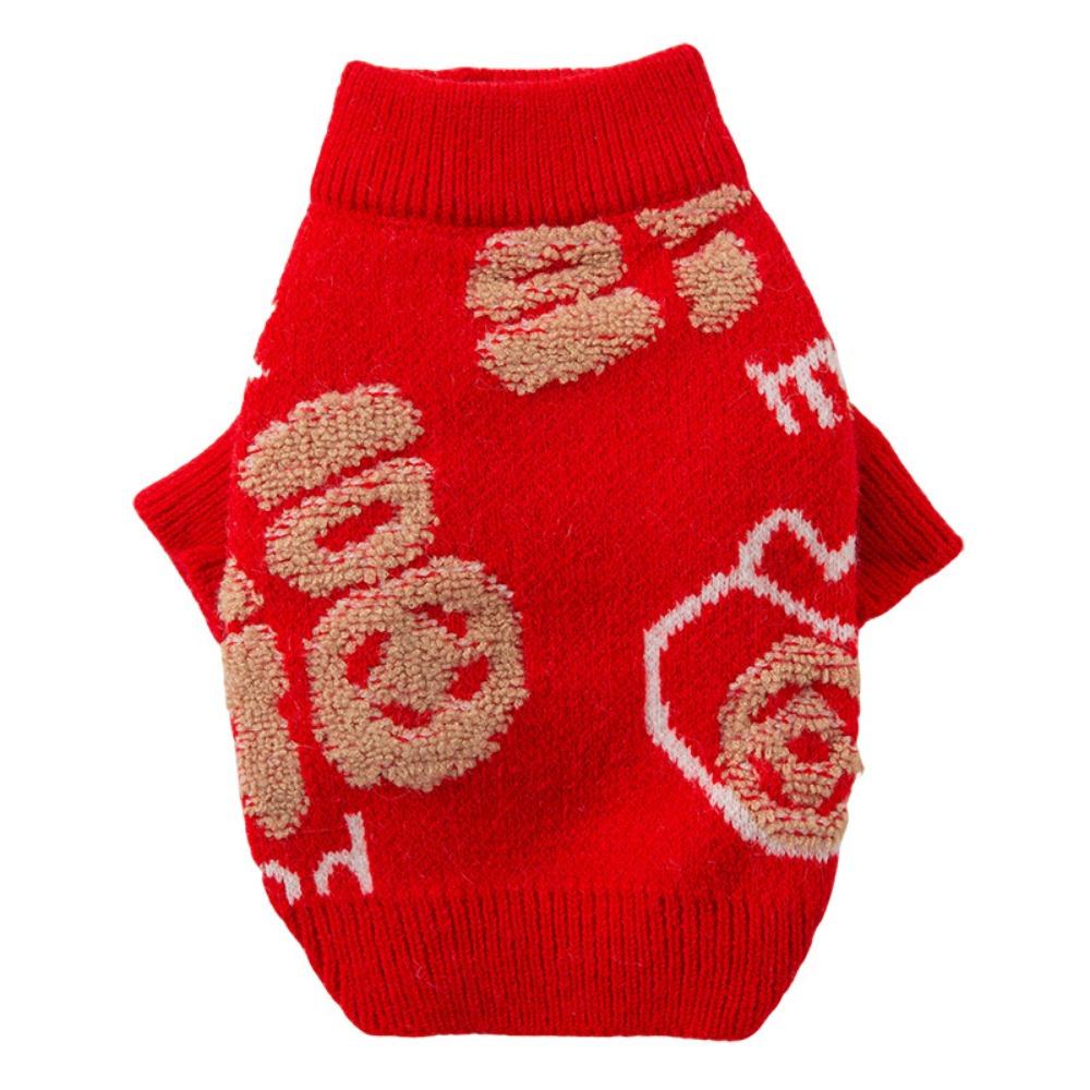 Lightweight Pet Knitted Sweater Adjustable Winter Knitted Pet Coat  for Dogs/Cats